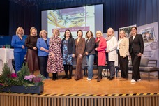 Gruppenfoto auf der Bühne