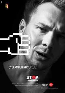 Plakat Cybermobbing verletzt