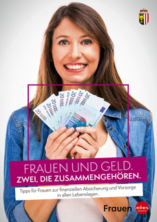 Titelbild, Frau mit Geldscheinen in der Hand