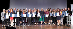 Zertifikatsverleihung im Rahmen der Abschlussveranstaltung „HTL-Mentoring für Schülerinnen